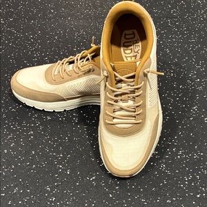 Hey Dude Men's Beige and Brown Sneakers